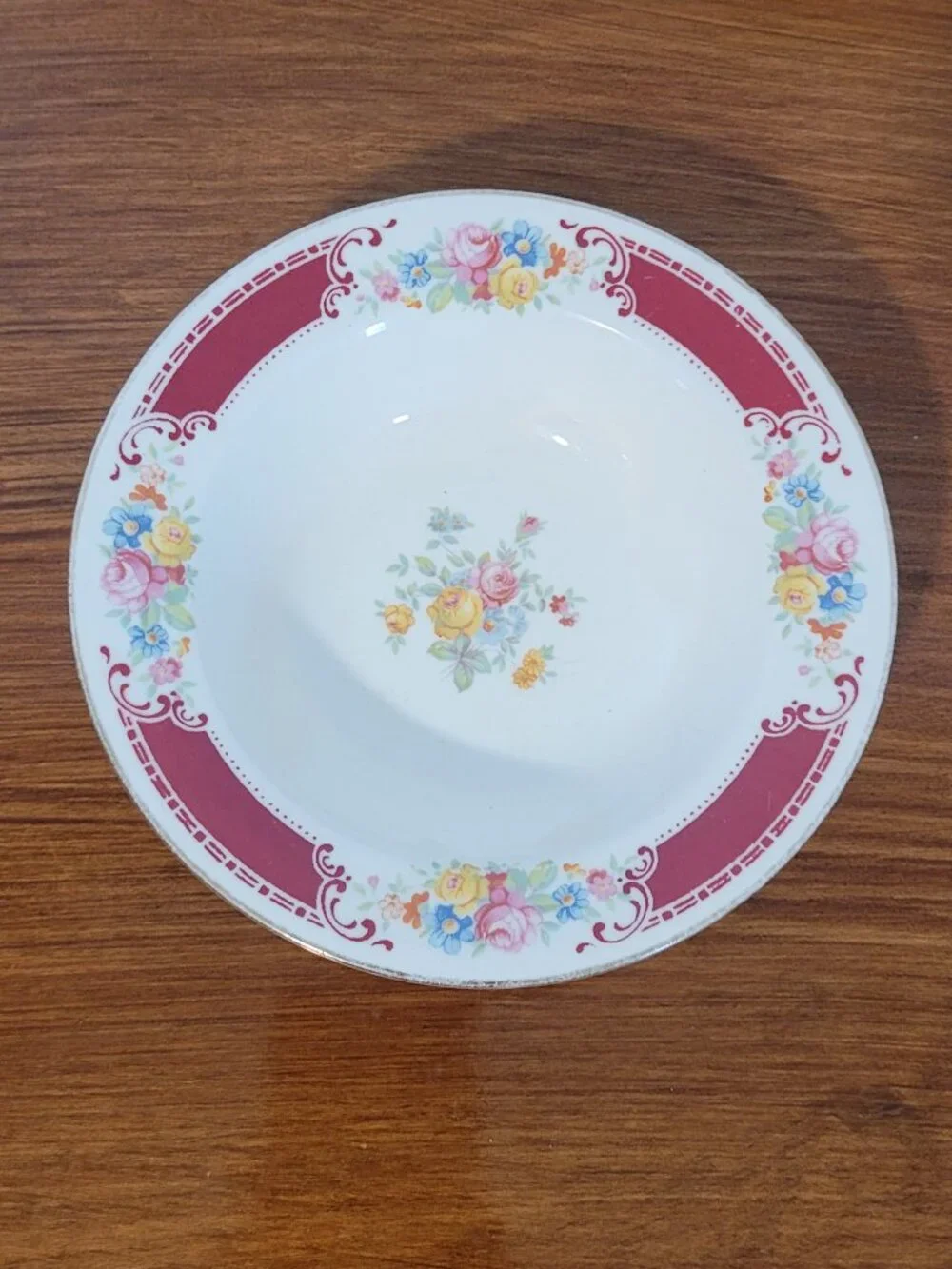 Set of 2 Homer Laughlin Majestic Brittany Rimmed Soup Cereal Bowls 6.25